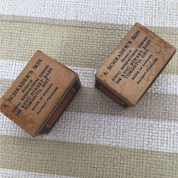 Schrader vintage nos car parts in original boxes man cave garage decor display - Picture 7 of 8